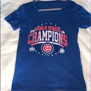 Chicago Cubs World Series Women’s V Neck Tee
